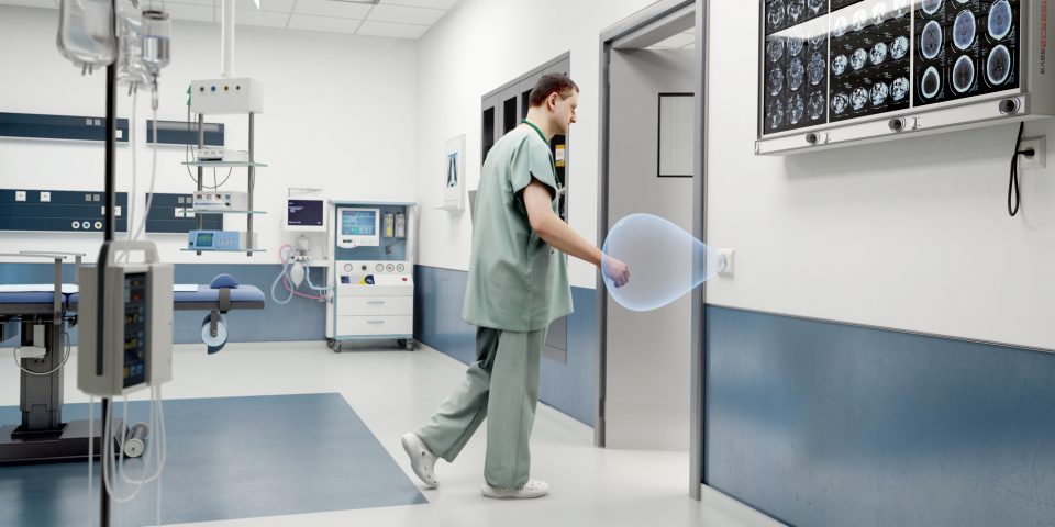 Durch die kontaktlose Öffnung eignet sich der Magic Switch für Krankenhäuser